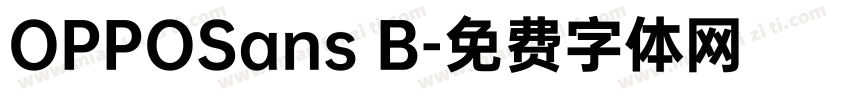 OPPOSans B字体转换